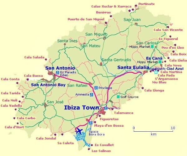 Ibiza Airport Map