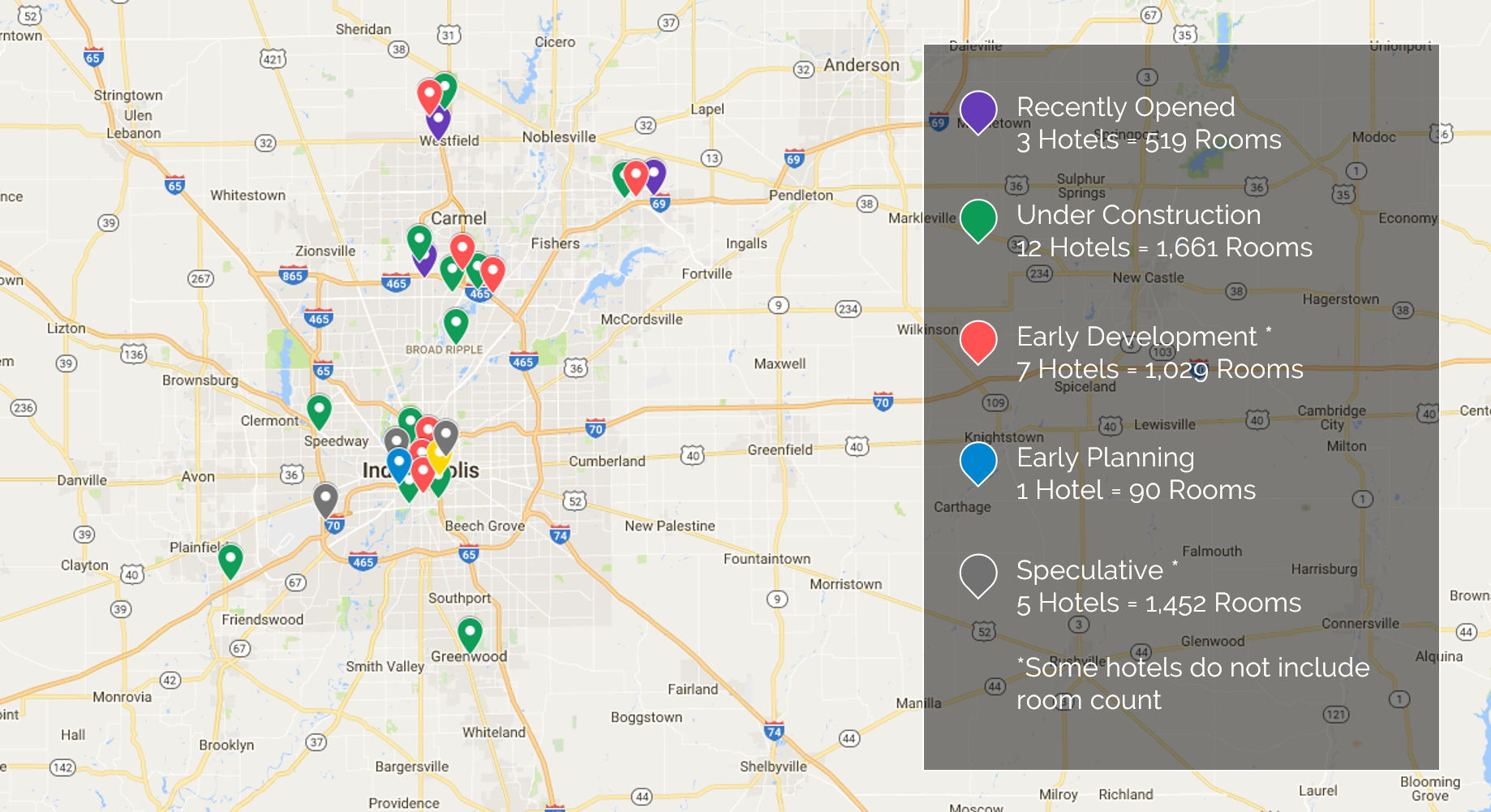 Indianapolis Airport Economy Parking Map